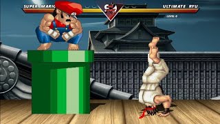 SUPER MARIO VS ULTIMATE RYU - VERY INCREDIBLY EXCITING FIGHT !