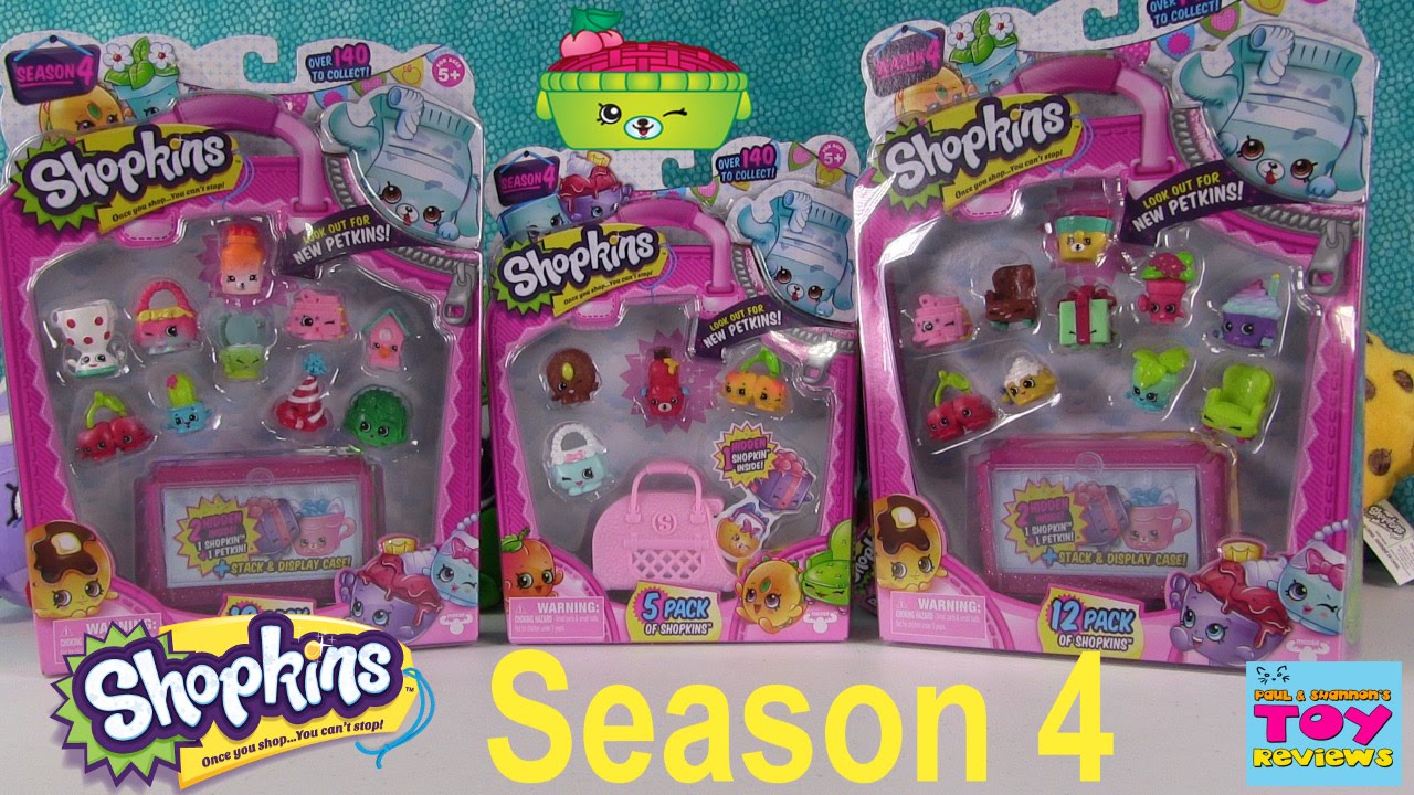 НОВИНКИ 4-го сезона Shopkins для нашей коллекции? | Распаковка наборов из 12 и 5 | PSToyReviews