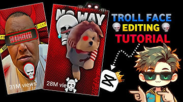 Create Epic TrollFace Edits In Capcut | Trending Colour Background Edit🔥 | Troll Face Video Editing