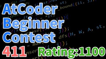 入水目指して AtCoder Beginner Contest 411