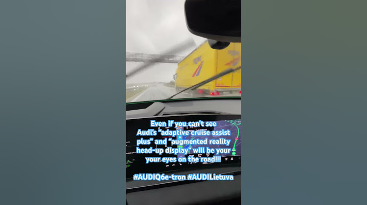 Audi Q6 e-tron “adaptive cruise assist plus” and “augmented reality head-up display” in action!