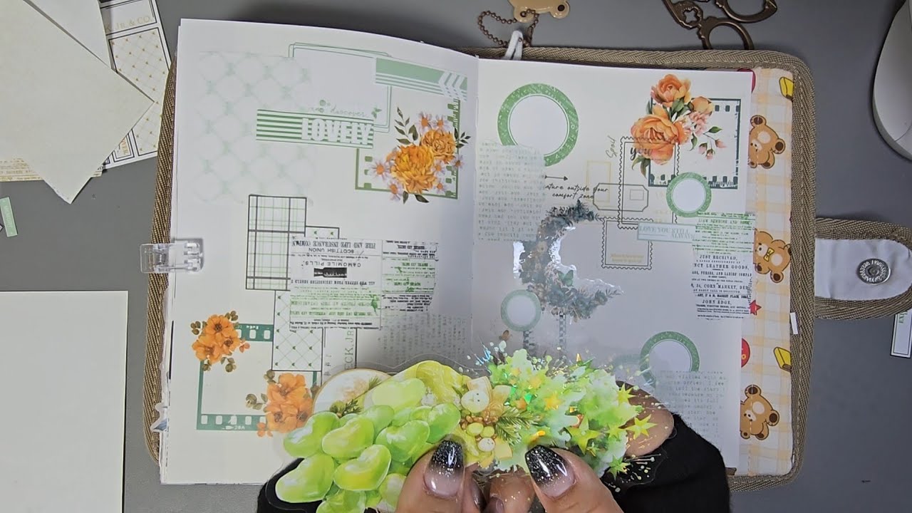 [ASMR] 말차라떼 먹다가 꾸며보는 그린테마💚 ㅣ journaling ㅣ journal #journaling #journal #asmr