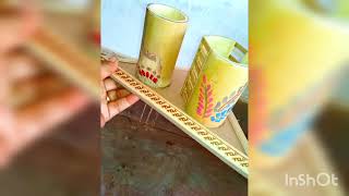 bamboo craft | handicraft | painting | bamboo making  pen stand | हैंडीक्राफ्ट बैंबू पेंटिंग