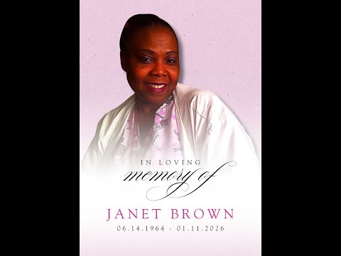 Mrs. Janet Brown’s Funeral Service
