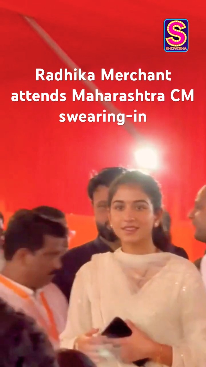 Radhika Merchant and Amruta Fadnavis in a moment of conversation at the Maha CM oath ceremony | N18S