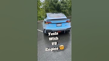Crazy!Unbelievable Found a Tesla with a V8 engine. Coming soon on my YouTube channel. Do not miss it