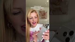Merece la pena el upgrade al iPhone 17 pro max?🧡 #iphone17promax #iphone #apple #unboxing #silver