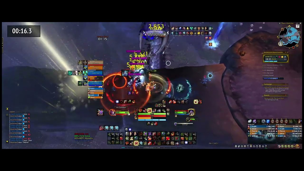 Fury Warrior +22 Shadowmoon Burial Grounds | 100K Overall Damage | 10.0.5 Dragonflight