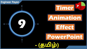 ⏩Timer Count Animation Effect Free Template | Powerpoint animation tutorial in Tamil| Engineer Payan