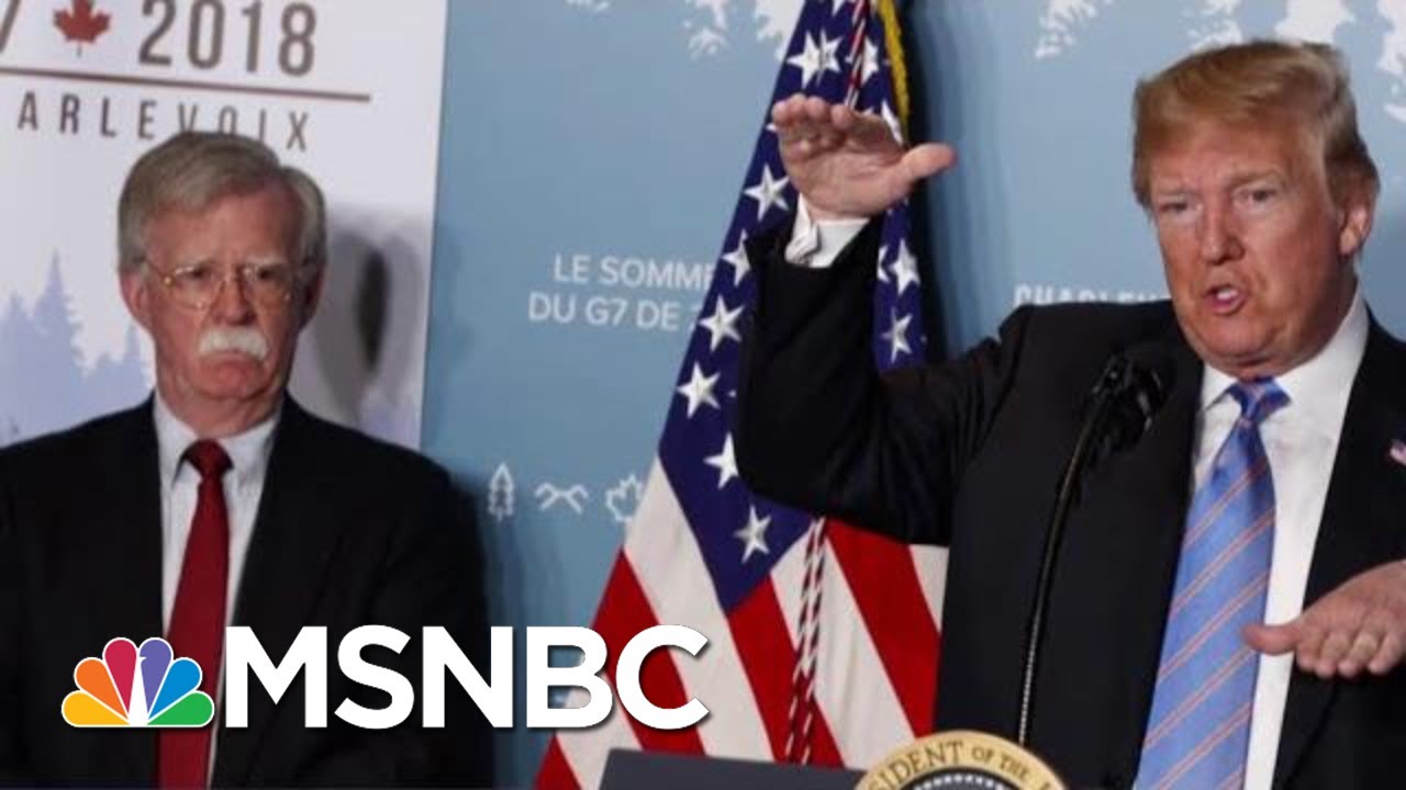 John Bolton Exits After Disagreements With President Donald Trump | Velshi & Ruhle | MSNBC