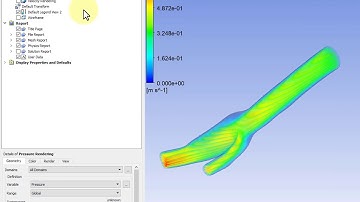 3D Bifurcating Artery (steady) - Numerical Results