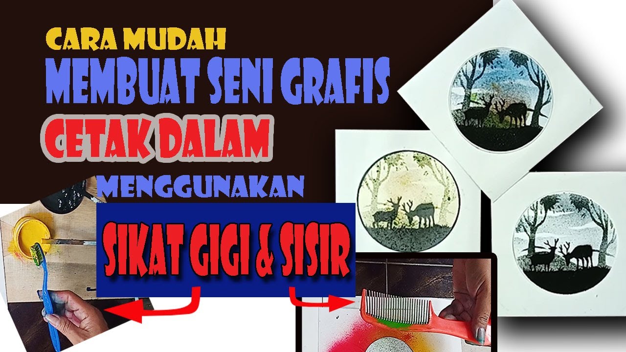 Cara Mudah  Membuat Seni  Grafis  Cetak Dalam Menggunakan 