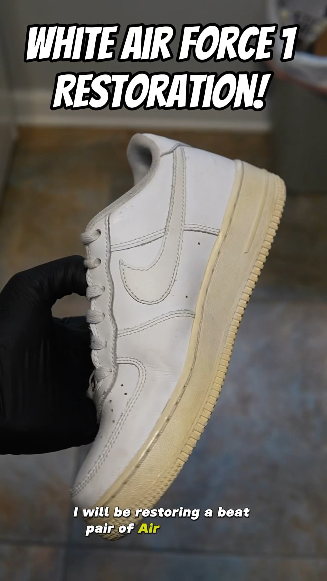 air force 1 white restoration