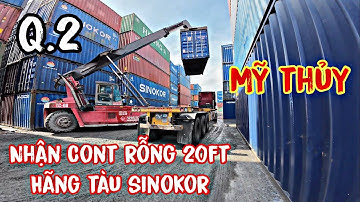 Nhận Cont rỗng 20ft hãng tàu SINOKO đóng bia xuất khẩu 