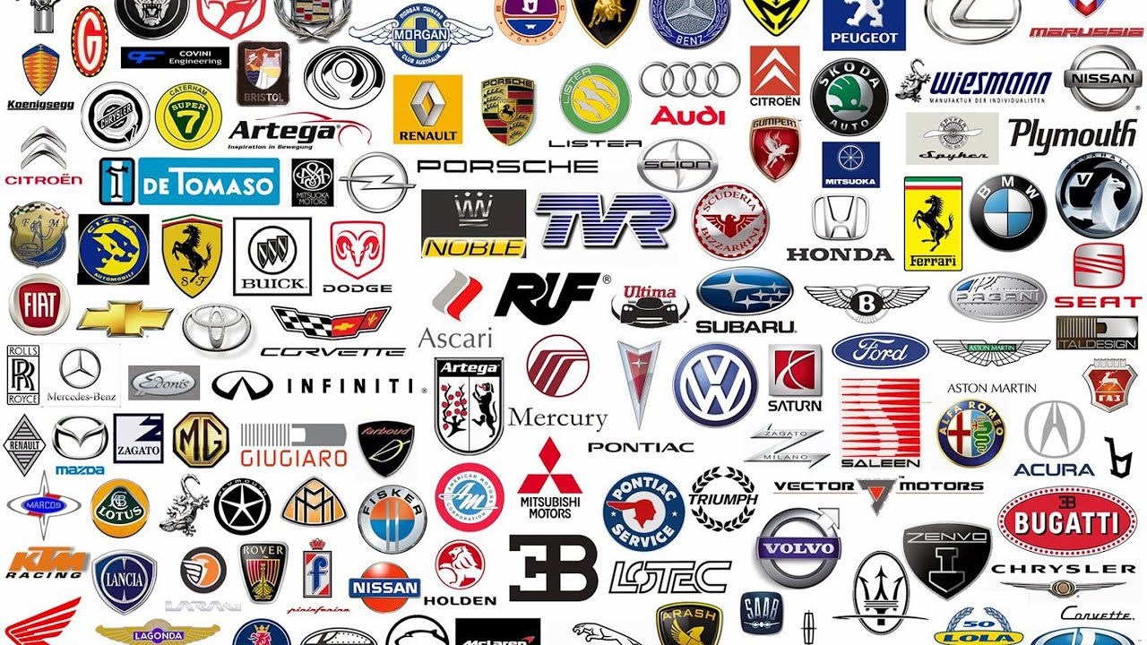All Of The Car Logos In The World | 4enthusiasts - YouTube