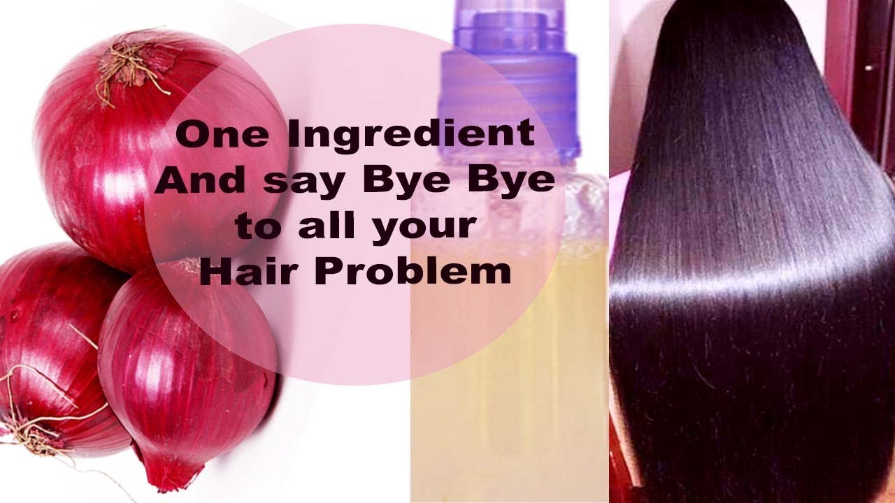 ONE INGREDIENT FOR ALL YOUR HAIR PROBLEM ONION JUICE BENEFITS FOR