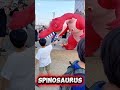 Dinosaur shooting game event production / Tyrannosaurus Inflatable / 恐竜シューティング スピノサウルス #Dinosaur