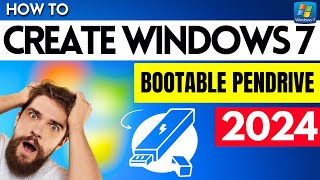 how to create windows 7 bootable usb flash drive || windows 7 usb installer 2024💥