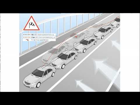 Mercedes-Benz S-Class 2009 ABC incl Crosswind stabilisation - YouTube