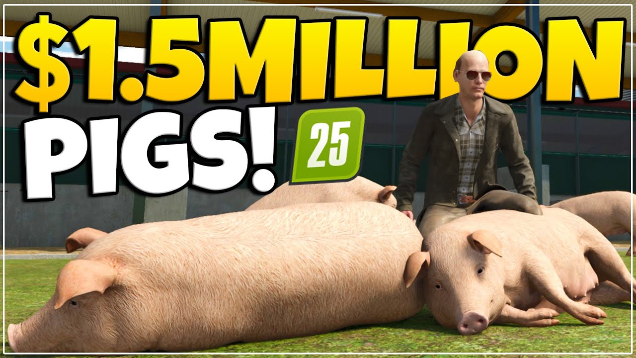 I SPENT $1.5MILLION ON PIGS In Farming Simulator 25!