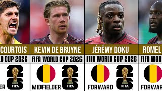 Belgium’s Final Squad Announcement For The Fifa World Cup 2026 | Belgium Squad 2026 World Cup