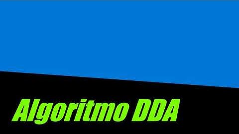 Implementacion del Algoritmo DDA