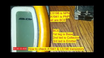 A1941 and C5198 transistor testing