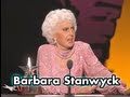 Barbara Stanwyck Accepts the AFI Life Achievement Award in 1987