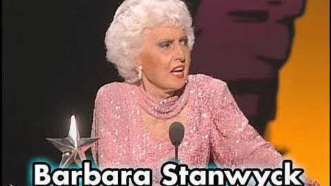 Barbara Stanwyck Accepts the AFI Life Achievement ...