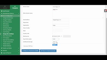 SSL Certificate on Webmin/Virtualmin
