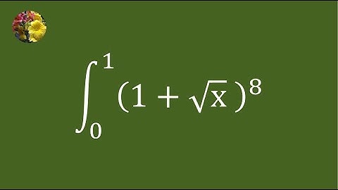 Evaluating the definite integral using basic techniques (Mis-344)