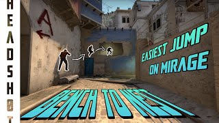 Easiest Way to Jump from Bench to Nest on Mirage (2021) - Counter Strike: Global Offensive