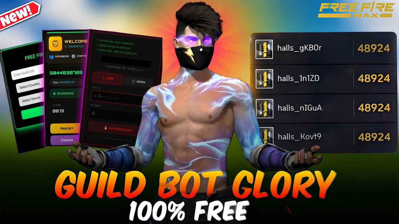 Free Fire Guild Glory Bot Update 🤖 | How To Make Guild Glory Bot ...