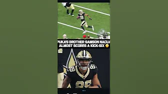 Samson Nacua ALMOST returns a kick 6 for 109 yards #saints #neworleanssaints thumbnail