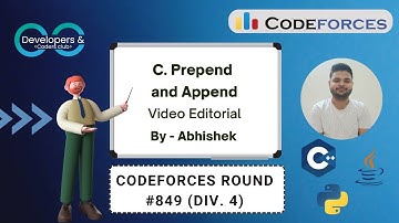 C. Prepend and Append | Codeforces Round #849 (Div. 4) | Codeforces | DCC NIT-A