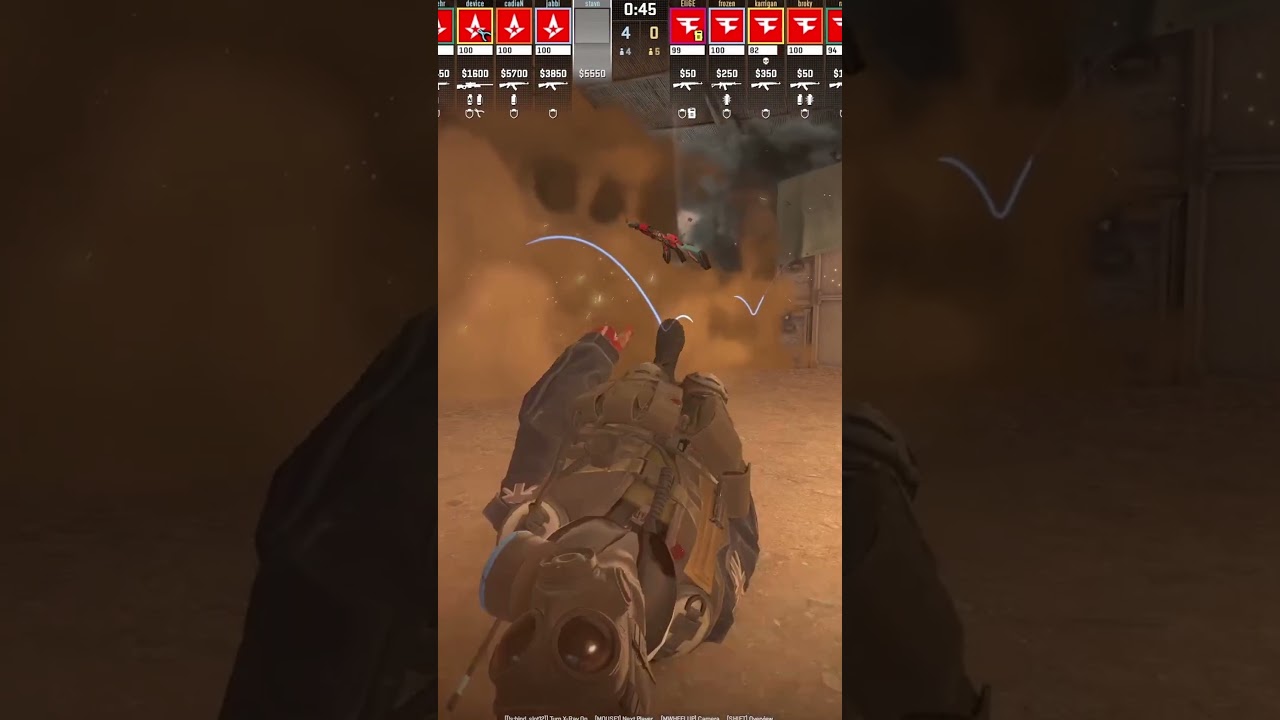 FaZe Clan’s INSANE Dust2 Mid to B Smokes in CS2