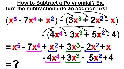 Algebra - Ch. 5: Polynomials (8 of 31) How to Subtract Polynomials: Example