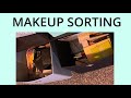 Makeup collection sorting/organizing 🤍