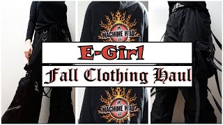 E GIRL FALL THRIFT CLOTHING HAUL 2020 |  (E-girl/ Goth Fall Try on Haul 2020) 