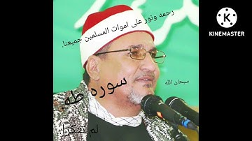 الشيخ محمد عبد الوهاب الطنطاوى نوادر. روعه .سوره طه.