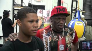 Floyd Mayweather Sr. introduces his next champ, Devin Haney