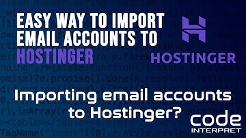 Import Email Accounts to your Hostinger Account #hostinger #email #websitemigration