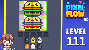 Pixel Flow Level 111 Solution Walkthrough