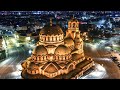 Нощна София от високо | Дрон | Hyperlapse | Timelapse