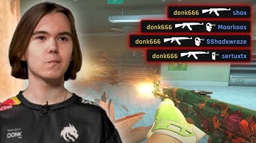 donk Destroys FACEIT lvl 10 | Highlights! FACEIT DONK POV CS2
