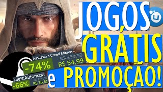 OPA! +8 JOGOS para PC de GRAÇA na STEAM e JOGOS BARATOS para PC em PROMOÇÃO na STEAM e UBISOFT!