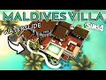 MALDIVES VILLA | Including Water Slide | Paszerine Collab | Sims 4 Speed Build | No CC