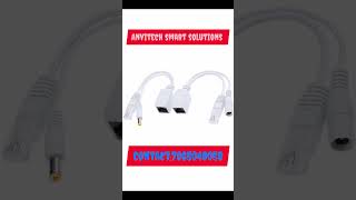LipiWorld Power Over Ethernet Poe Injector Splitter Adapter Poe Cables for Internet Protocol Camera,