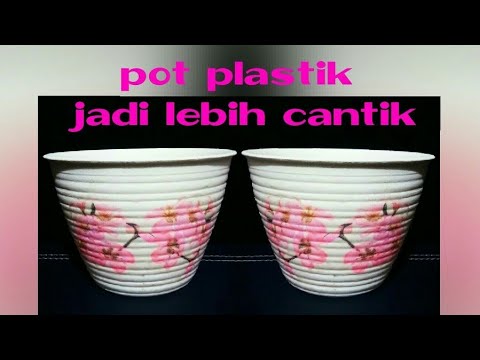 Video: Cara Decoupage Pot Bunga Dengan Craquelure