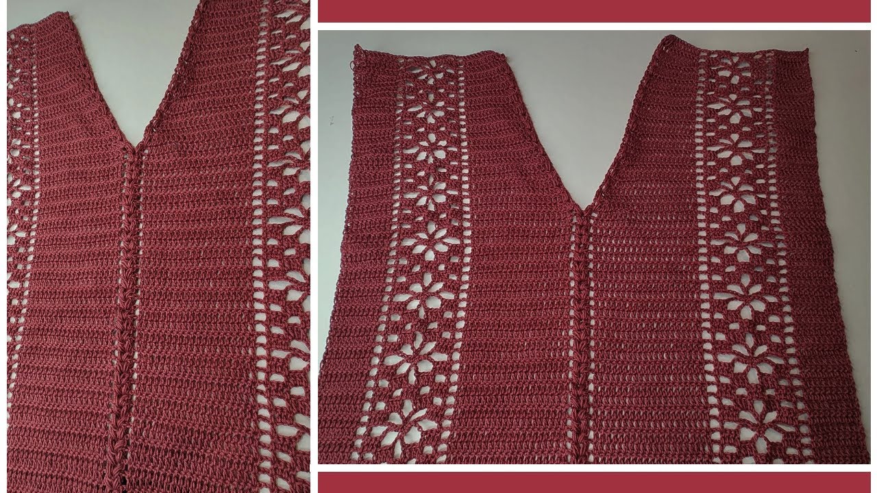 Blusa camino de flor, punto arañita PARTE 1